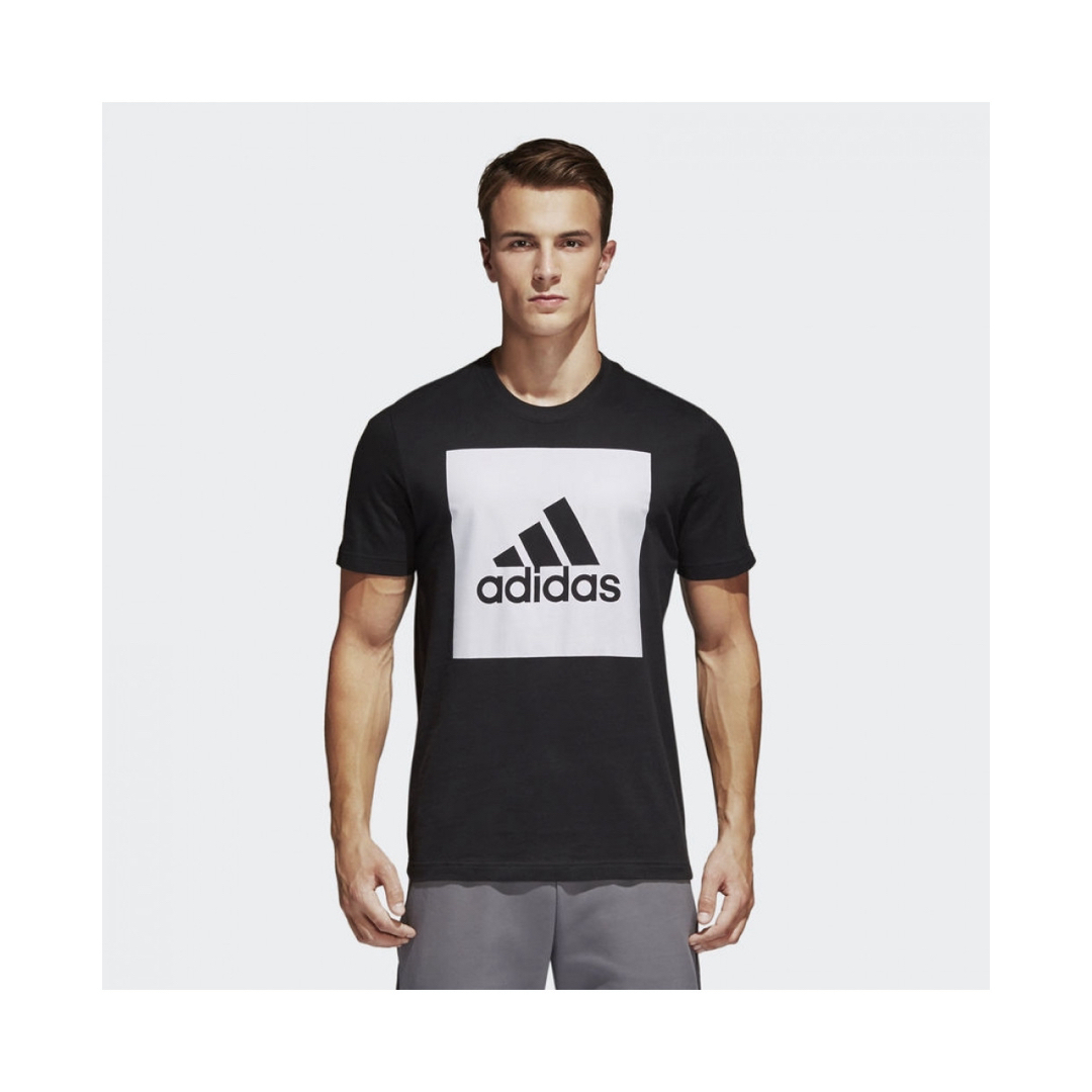 adidas(アディダス)の【新品★難アリ】アディダス　ボックスロゴブラックTシャツ　adidas メンズのトップス(Tシャツ/カットソー(半袖/袖なし))の商品写真