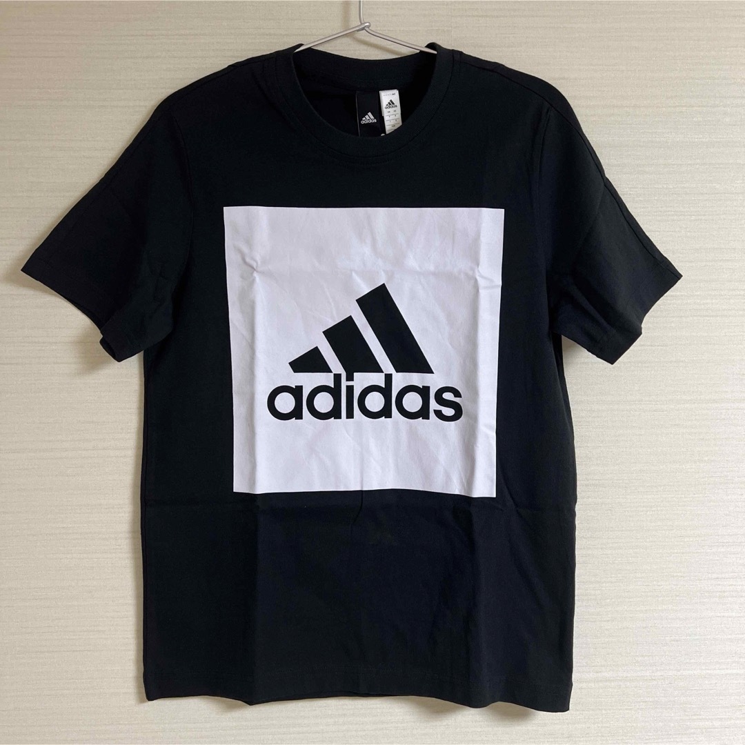 adidas(アディダス)の【新品★難アリ】アディダス　ボックスロゴブラックTシャツ　adidas メンズのトップス(Tシャツ/カットソー(半袖/袖なし))の商品写真