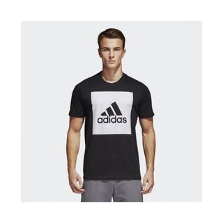 アディダス(adidas)の【新品★難アリ】アディダス　ボックスロゴブラックTシャツ　adidas(Tシャツ/カットソー(半袖/袖なし))