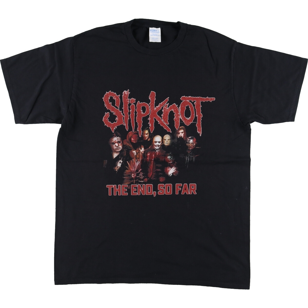 古着 PORT COMPANY SLIPKNOT スリップノット バンドTシャツ バンT メンズL /eaa448109 メンズのトップス(Tシャツ/カットソー(半袖/袖なし))の商品写真