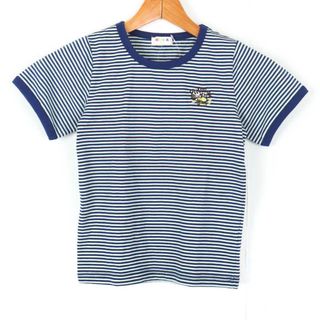 ミニケー 半袖Ｔシャツ トップスボーダー柄未使用品 キッズ 男の子用 120サイズ ブルー MIKI-K(Tシャツ/カットソー)