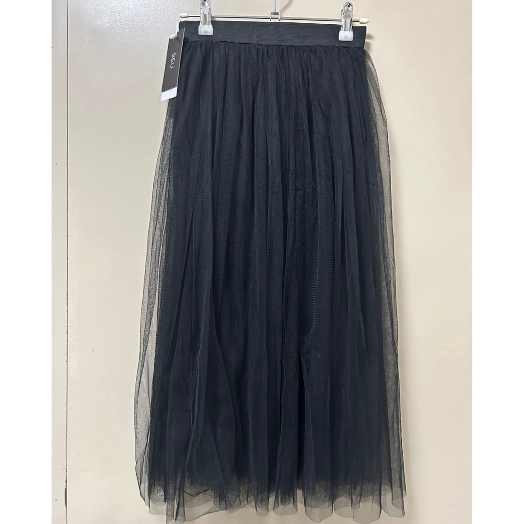 SEU チュールスカート Mサイズ ブラック レディースのスカート(ロングスカート)の商品写真
