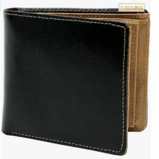 [エムアールユー] 財布 メンズ 二つ折り 革 牛革 ボックス型小銭入れ(折り財布)