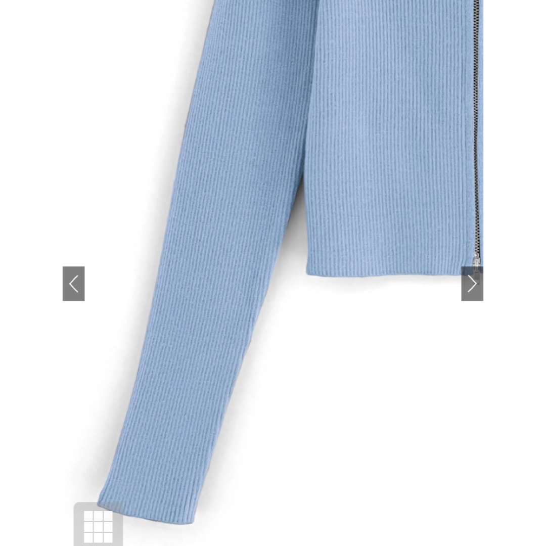 GRL(グレイル)のダブルジップ襟付ニットトップス レディースのトップス(Tシャツ(長袖/七分))の商品写真
