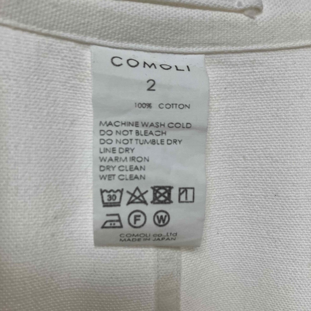 COMOLI(コモリ)のCOMOLI（コモリ）22SS 1938ジャケット WHITE サイズ2 メンズのジャケット/アウター(カバーオール)の商品写真