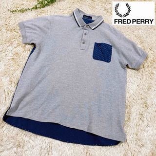 フレッドペリー(FRED PERRY)の【希少】FRED PERRY　フレッドペリー　ポロシャツ　ツートン　Mサイズ(ポロシャツ)