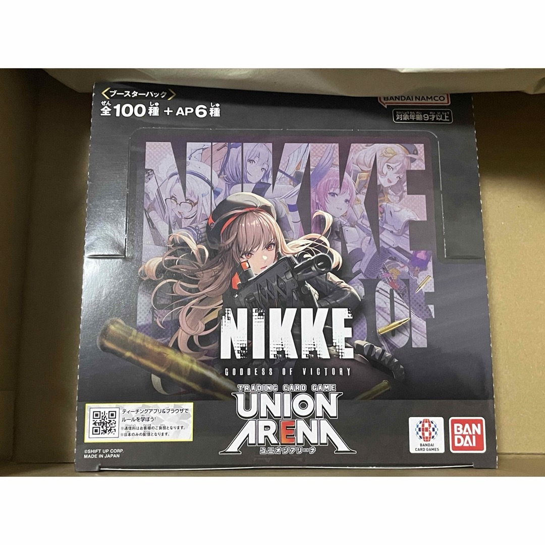 BANDAI(バンダイ)の新品未開封品 UNION ARENA 勝利の女神：NIKKE 1BOX エンタメ/ホビーのトレーディングカード(Box/デッキ/パック)の商品写真