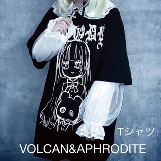 VOLCAN&APHRODITE Tシャツ　トラバストーキョー　アンコロック(Tシャツ(半袖/袖なし))