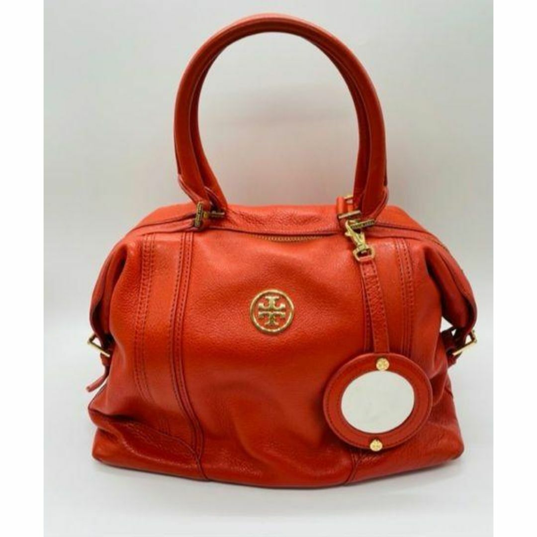 Tory Burch(トリーバーチ)の【Tory Burch】トリーバーチ レザーハンドバッグ トートバッグ オレンジ レディースのバッグ(ハンドバッグ)の商品写真