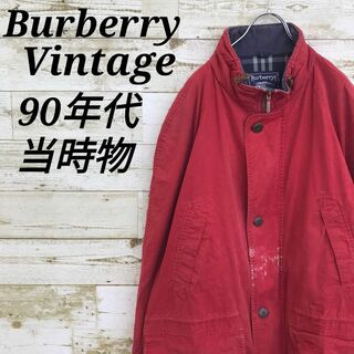 BURBERRY - 【k5517】スペイン製90sバーバリーズハンティングジャケットブルゾンコート