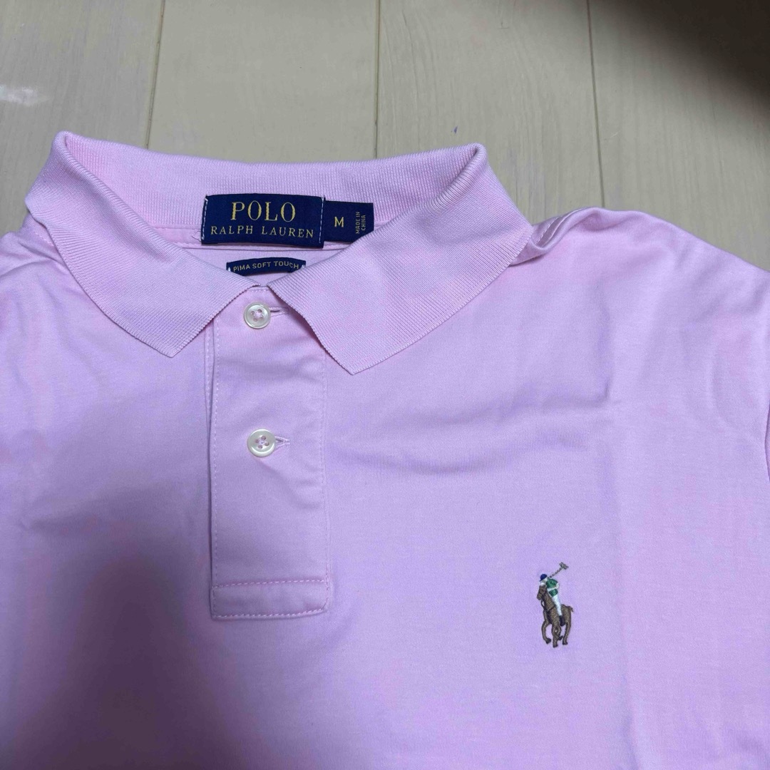 ラルフローレン　ポロシャツ　ピンク レディースのトップス(シャツ/ブラウス(長袖/七分))の商品写真