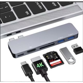 USB Type-Cハブ6-in-1USB-CUSB3.0ポート & 4K解像度(その他)