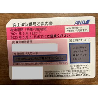 エーエヌエー(ゼンニッポンクウユ)(ANA(全日本空輸))の【1枚】ANA 株主優待券(航空券)