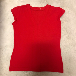 エストネーション(ESTNATION)のTシャツ・上質・高級・赤・XS-S・エストネーション(Tシャツ(半袖/袖なし))