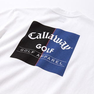 キャロウェイ(Callaway)のレア キャロウェイ Retro LogoバックプリントTシャツ ホワイト L(Tシャツ/カットソー(半袖/袖なし))