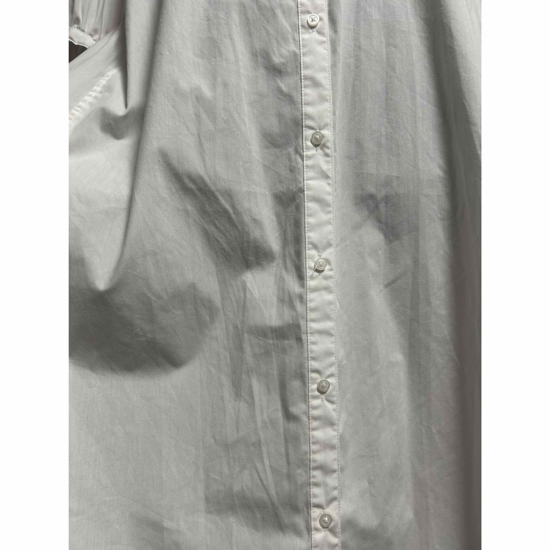 GU(ジーユー)のGU かぎ編み サマーロングワンピース シャツ ブラウス 重ね着 2点セット レディースのワンピース(ロングワンピース/マキシワンピース)の商品写真