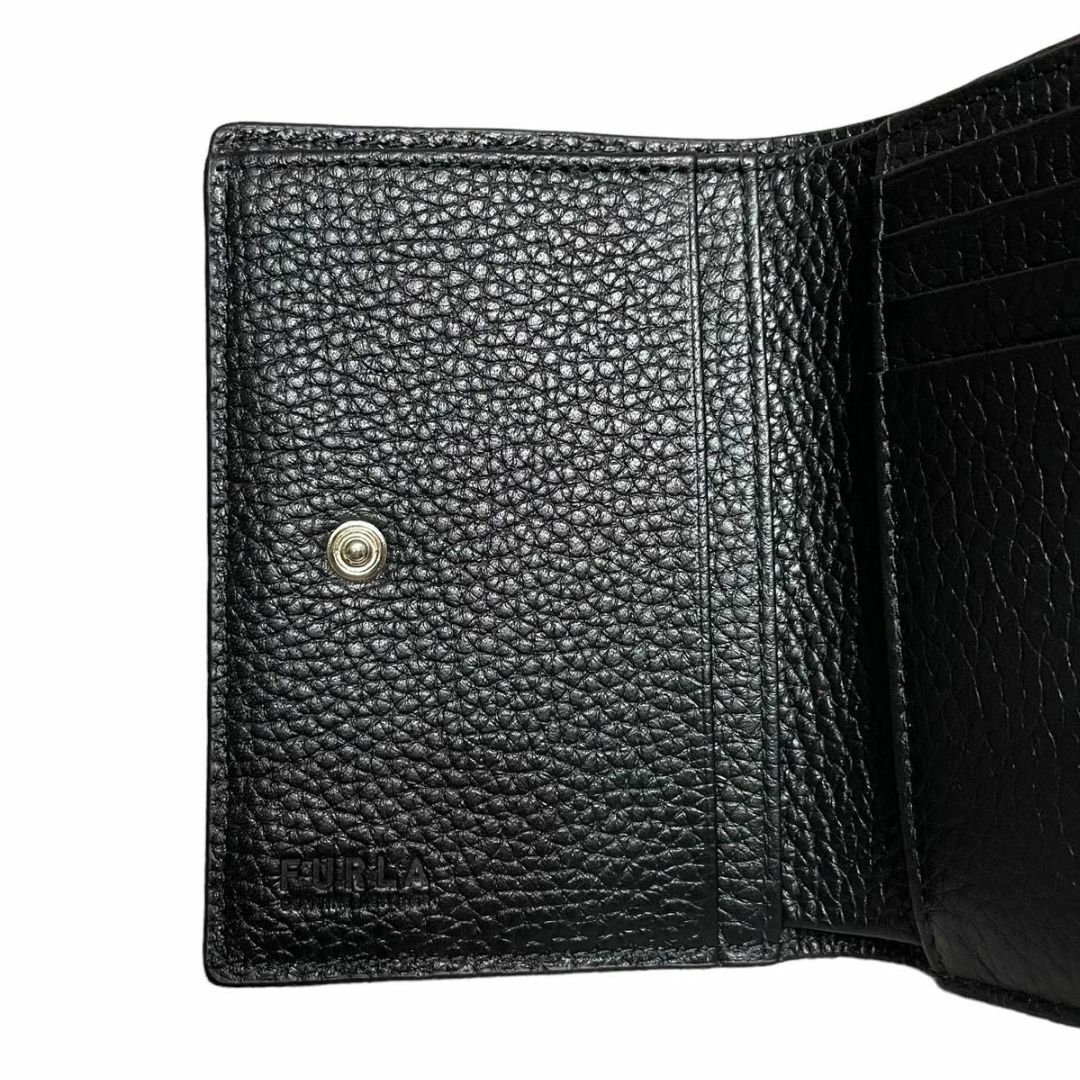 Furla(フルラ)の新品未使用　FURLA フルラ　折り財布　ブラック　レザー　二つ折り レディースのファッション小物(財布)の商品写真