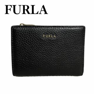 Furla - 新品未使用　FURLA フルラ　折り財布　ブラック　レザー　二つ折り