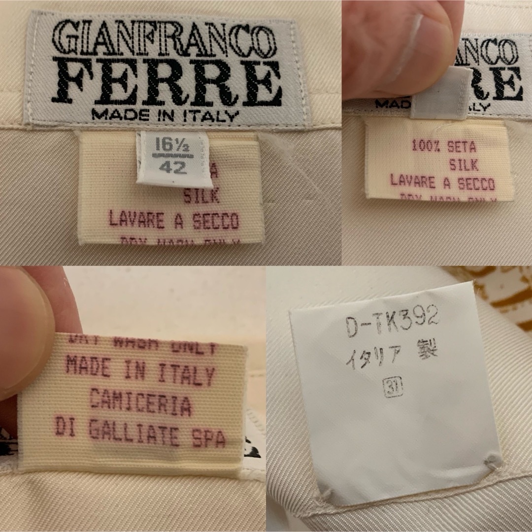 Gianfranco FERRE(ジャンフランコフェレ)のGIANFRANCO FERRE VINTAGE ITALY製 柄 シルクシャツ メンズのトップス(シャツ)の商品写真