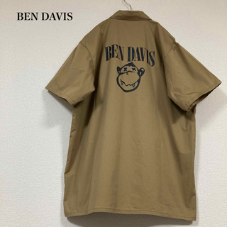 ベンデイビス(BEN DAVIS)のBENDAVIS ベンデイビス ワークシャツ バックプリント ハーフジップ(シャツ)