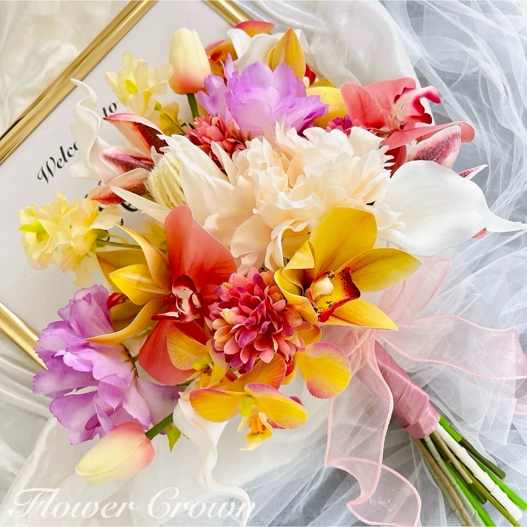 アーティフィシャルフラワーブーケクラッチブーケ 結婚式 アーティフィシャルフラワーブーケクラッチブーケ 結婚式
