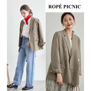 Rope' Picnic - ROPÉ PICNIC ウールライクサキソニーゴールドボタンジャケット 38