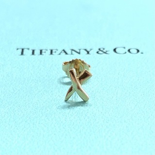 ティファニー(Tiffany & Co.)のティファニー シングルピアス X キス ゴールド AU750 K18 片耳(ピアス)