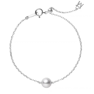 ミキモト(MIKIMOTO)の御木本 ミキモト  MIKIMOTO K18WG アコヤ真珠 7.5ブレスレット(ブレスレット/バングル)