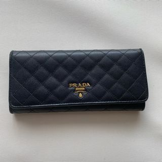 プラダ(PRADA)のプラダ　キルティングレザー　長財布(財布)