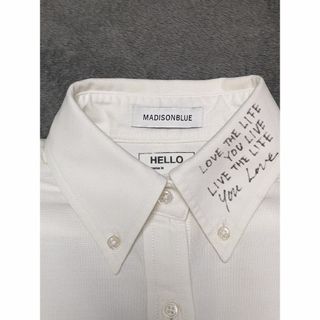 マディソンブルー(MADISONBLUE)のMADISONBLUE　MESSAGE SHORT SLEEVE OXFORD(シャツ/ブラウス(半袖/袖なし))