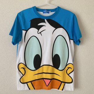 ディズニー(Disney)のディズニーリゾート ドナルド  フェイス Tシャツ 150サイズ(Tシャツ(半袖/袖なし))