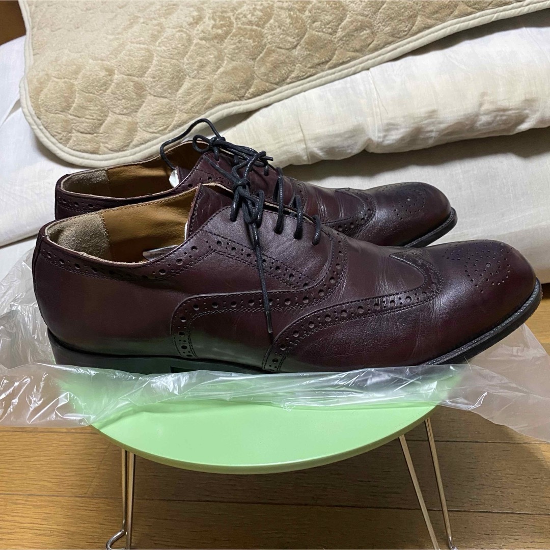 【JP/DAVID】イタリア製 ウイングチップブーツ 革靴 44 メンズの靴/シューズ(ブーツ)の商品写真
