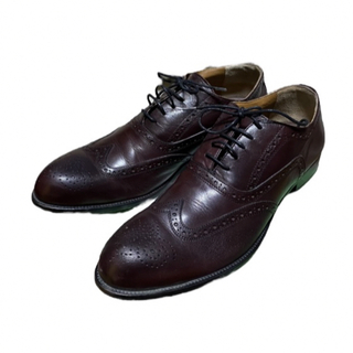 【JP/DAVID】イタリア製 ウイングチップブーツ 革靴 44(ブーツ)