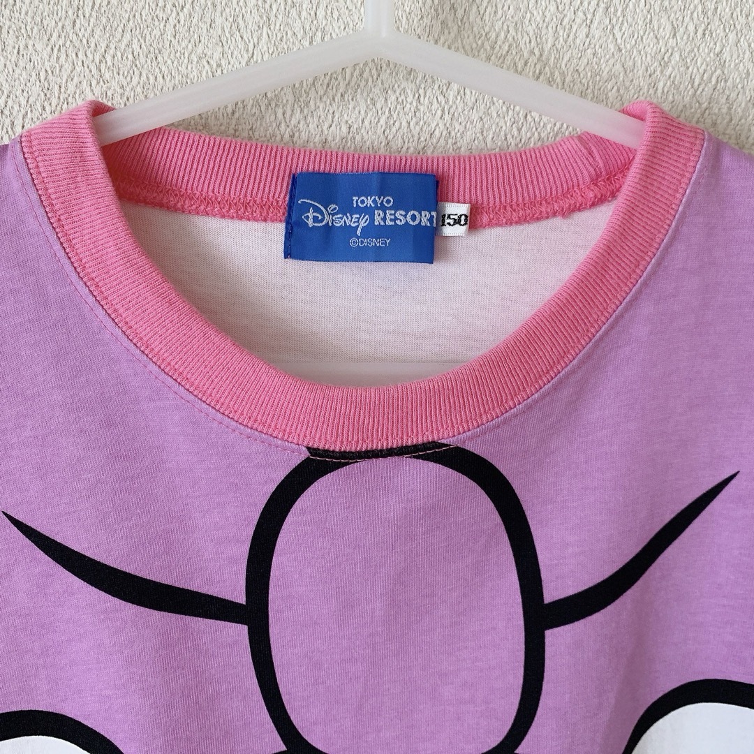 Disney(ディズニー)のディズニーリゾート デイジー  フェイス Tシャツ 150サイズ レディースのトップス(Tシャツ(半袖/袖なし))の商品写真