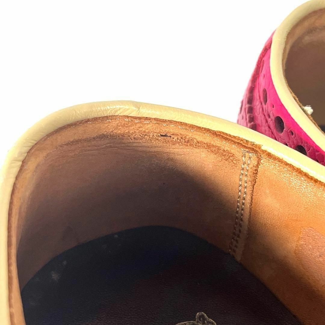 REGAL(リーガル)の限定品 REGAL ぺリグー　ストレートチップ メダリオン ピンク 24.5cm メンズの靴/シューズ(ブーツ)の商品写真