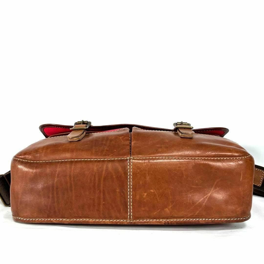 Cole Haan(コールハーン)の希少 ヴィンテージ COLE HAAN ビジネス メッセンジャー バッグ メンズのバッグ(ショルダーバッグ)の商品写真