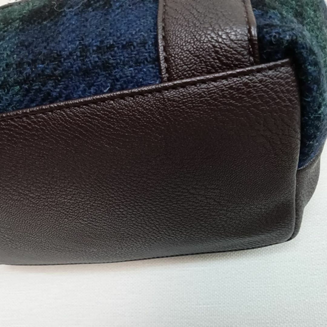 Via Demizon(ビアデミゾン)のレディース  ハリスツイード トートバッグ Harris Tweed グリーン系 レディースのバッグ(トートバッグ)の商品写真