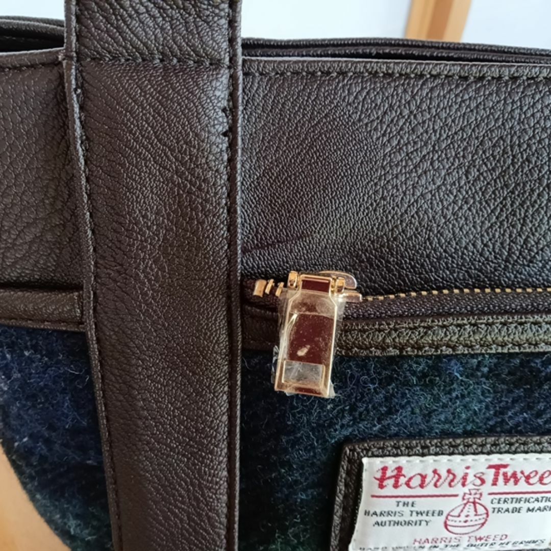 Via Demizon(ビアデミゾン)のレディース  ハリスツイード トートバッグ Harris Tweed グリーン系 レディースのバッグ(トートバッグ)の商品写真