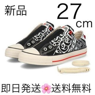 コンバース(CONVERSE)の国内正規品 27cm コンバース オールスター OX カップヌードル ブラック(スニーカー)