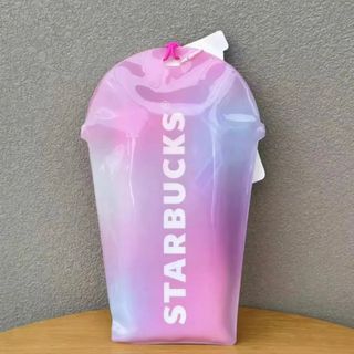 スターバックス(Starbucks)の海外　限定　スターバックス 速乾 ビーチ スポーツ  タオル  ポーチ　ピンク(ポーチ)