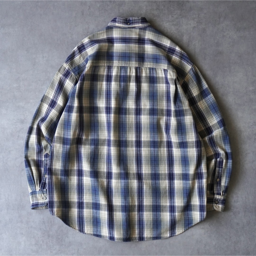 VINTAGE(ヴィンテージ)の90s GANT オンブレチェックシャツ ボタンダウンシャツ メンズのトップス(シャツ)の商品写真