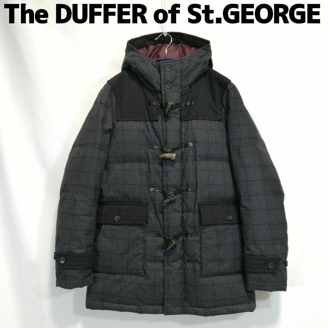 The DUFFER of ST.GEORGE(ザダファーオブセントジョージ)のダファー ダウンジャケット ダッフルコート ダウンコート フード付き グレー L メンズのジャケット/アウター(ダウンジャケット)の商品写真