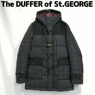 ザダファーオブセントジョージ(The DUFFER of ST.GEORGE)のダファー ダウンジャケット ダッフルコート ダウンコート フード付き グレー L(ダウンジャケット)