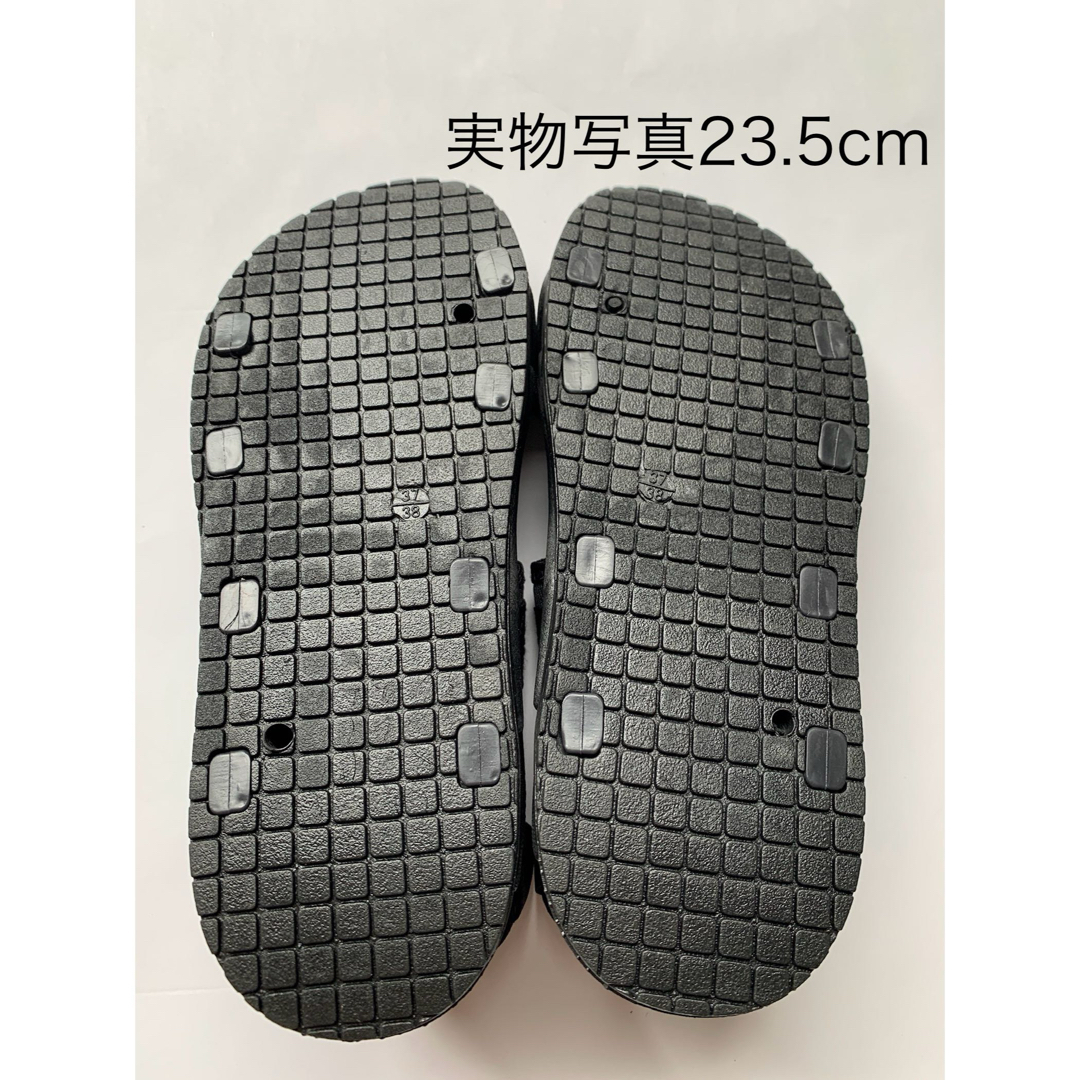 23.5cm スポーツサンダル  厚底 黒 スポサン 韓国 人気 疲れにくい レディースの靴/シューズ(サンダル)の商品写真