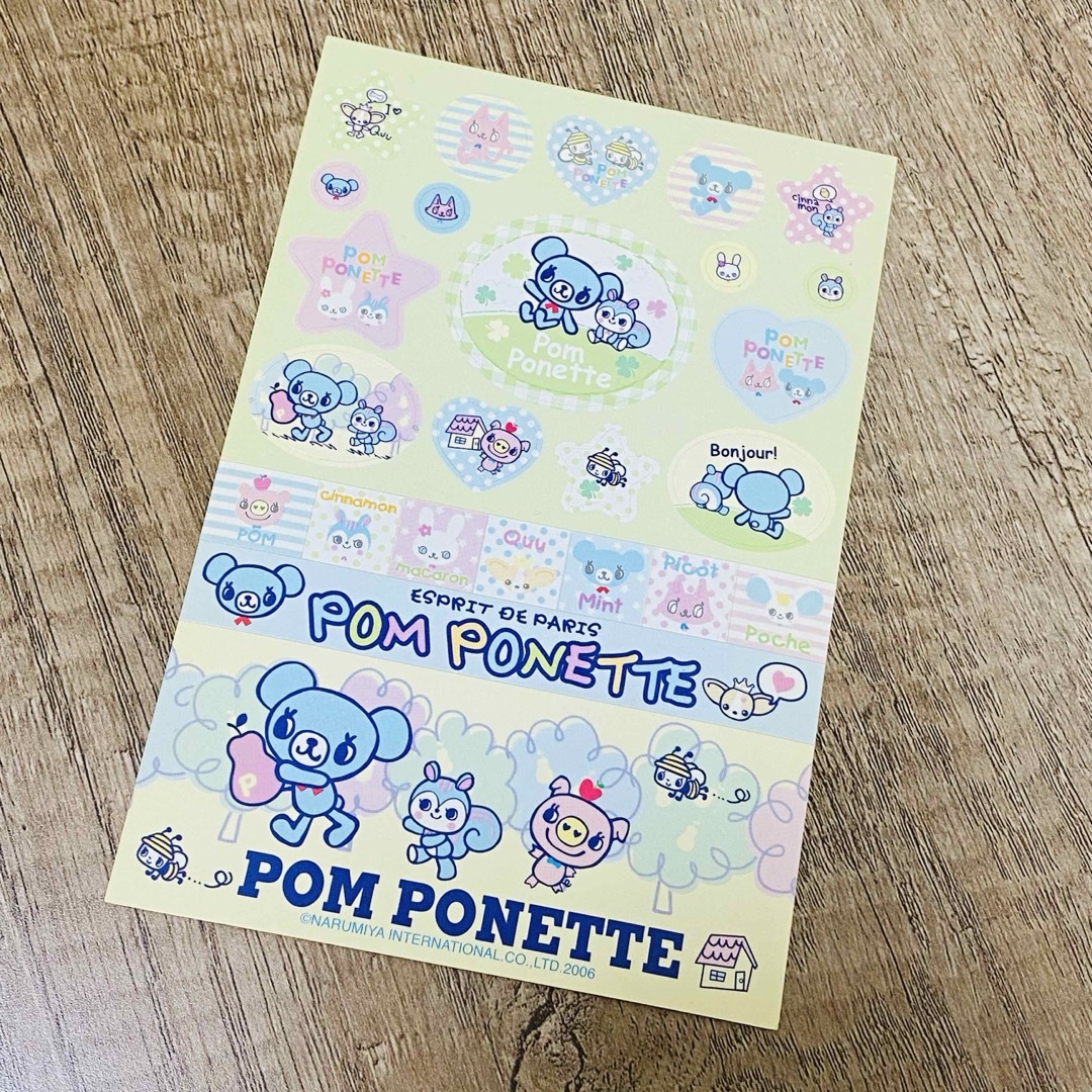 pom ponette(ポンポネット)のキャラクター♡シールセット エンタメ/ホビーのおもちゃ/ぬいぐるみ(キャラクターグッズ)の商品写真