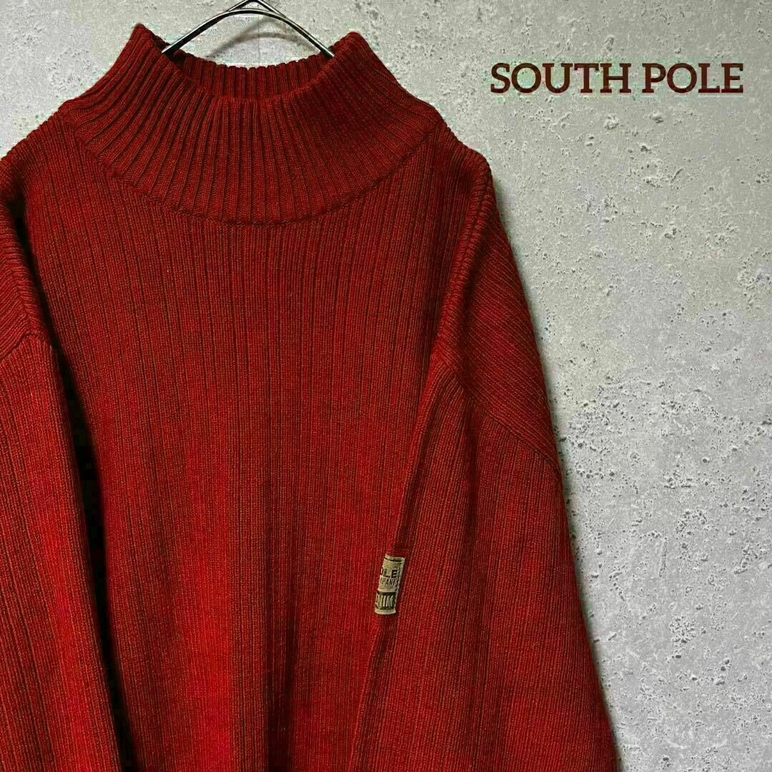 SOUTH POLE(サウスポール)のSOUTH POLE サウスポール ニット セーター ゆるダボ モックネック L メンズのトップス(ニット/セーター)の商品写真