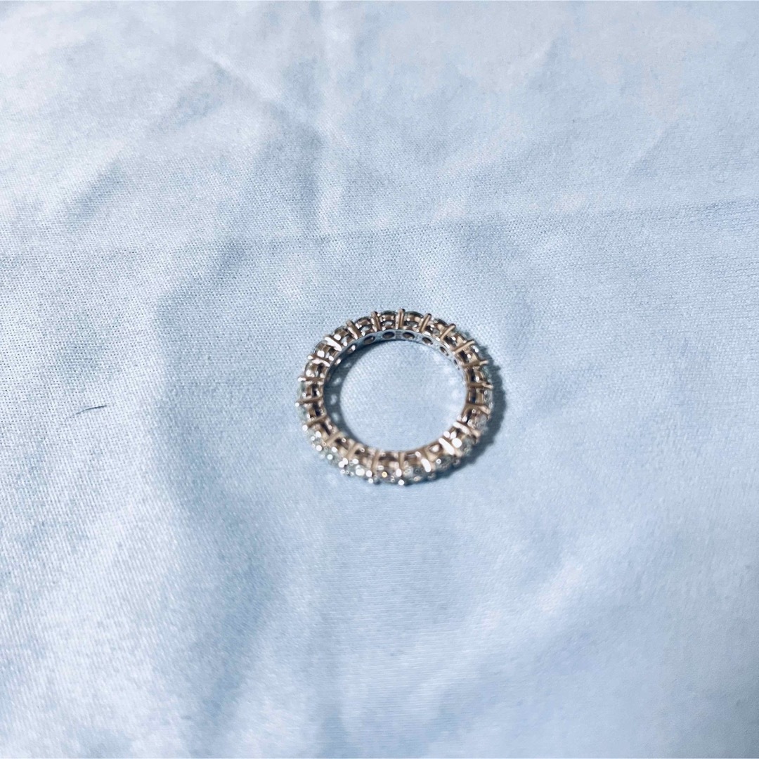 モアサナイト　フルエタニティリング　指輪 レディースのアクセサリー(リング(指輪))の商品写真