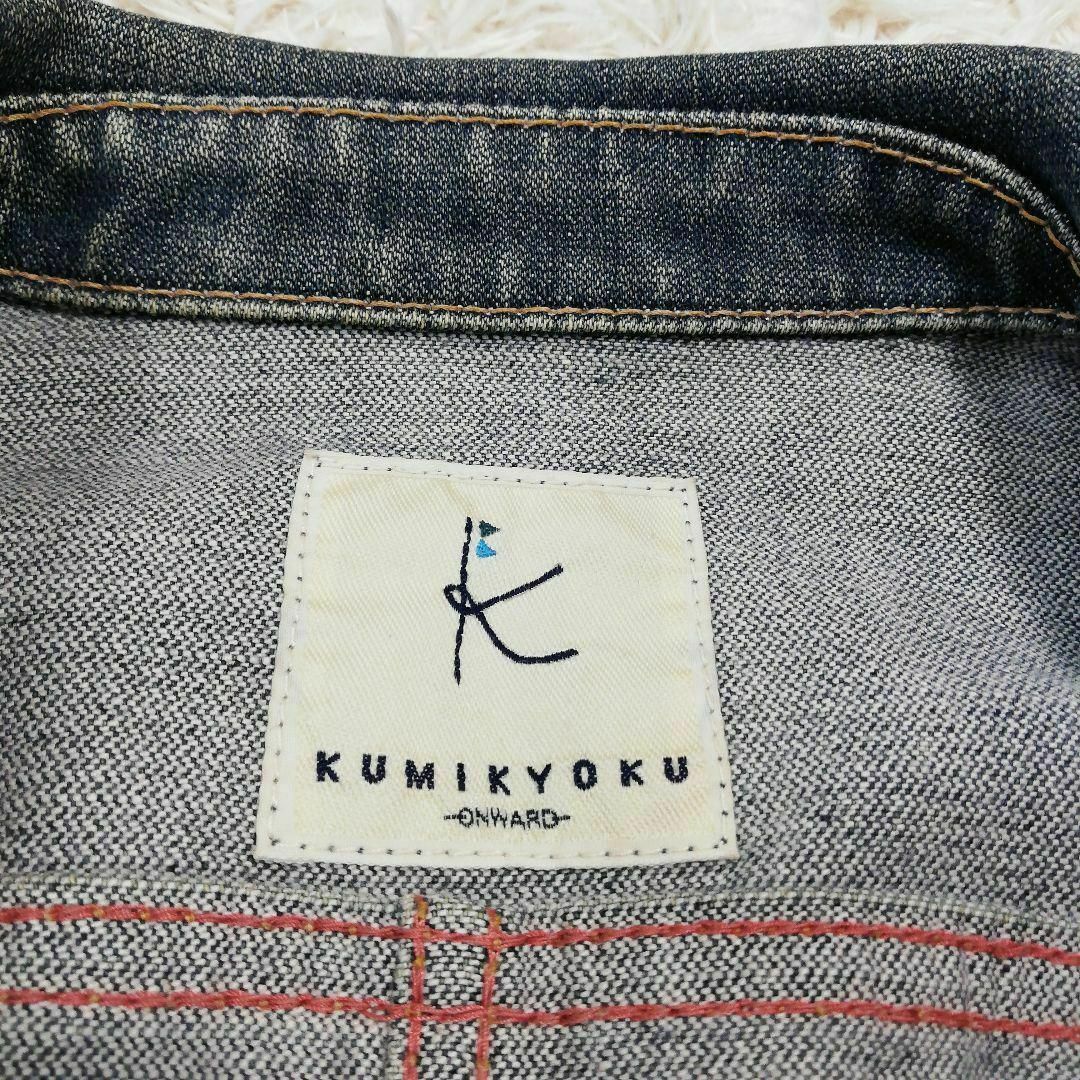 kumikyoku（組曲）(クミキョク)の組曲　クミキョク　デニムジャケット　テーラードジャケット　綿　レディース　M レディースのジャケット/アウター(Gジャン/デニムジャケット)の商品写真