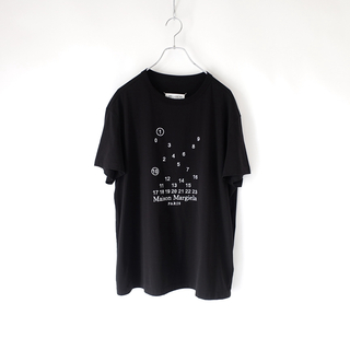 マルタンマルジェラ(Maison Martin Margiela)の新品正規品 Maison Margiela ナンバーロゴ Tシャツ ブラック(Tシャツ/カットソー(半袖/袖なし))