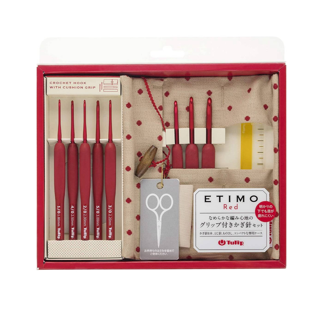 【チューリップ】ETIMO Red(エティモレッド) かぎ針セット 赤 ハンドメイドの素材/材料(その他)の商品写真